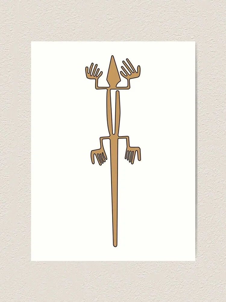 Lámina artística for Sale con la obra «Lagarto de las Líneas de Nazca» de  kernowerno | Redbubble