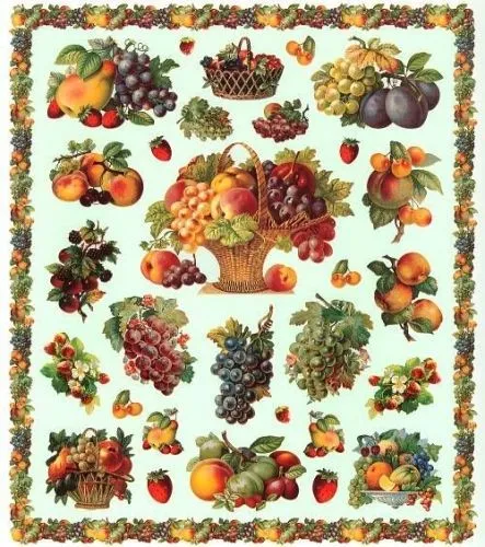 Lamina para decoupage (frutas) | Mis imágenes para decoupage ...