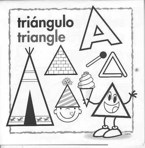 Lamina de Figura en Ingles Triangulo