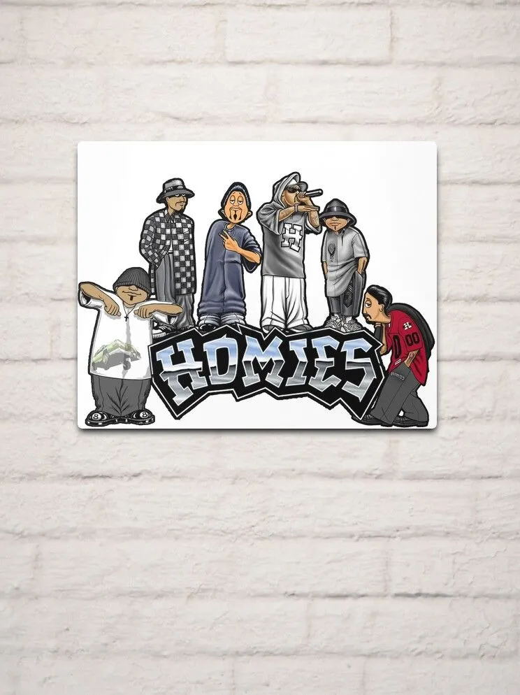 Lámina metálica for Sale con la obra «Cholos Homies» de EnviousObjects2 |  Redbubble