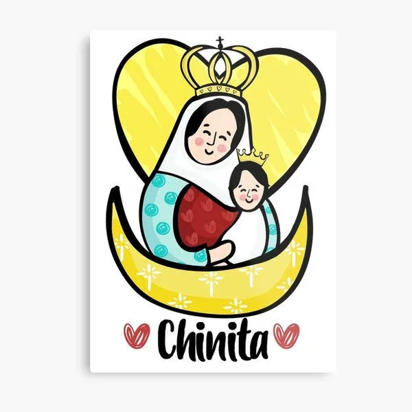 Lámina metálica con la obra «Virgen de Chiquinquira Circle» de  gildel-design | Redbubble