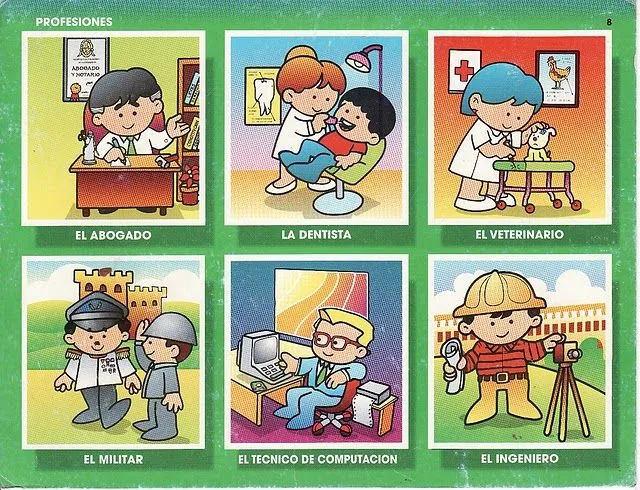 Dibujos infantiles de las profesiones ~ Solountip.com