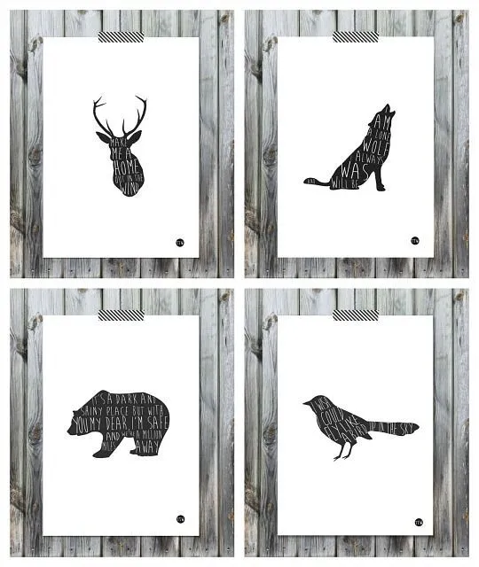 Láminas de animales de To The Wild | Decoración Hogar, Ideas y ... Láminas de animales de To The Wild | Decoración Hogar, Ideas y ...