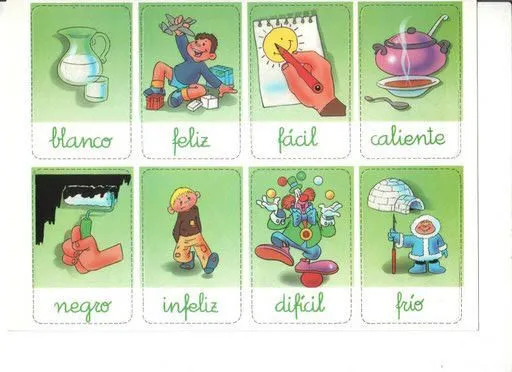 LAMINAS APRENDER OPUESTOS | infantil 2.0
