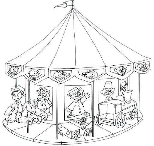 LAMINAS DE ATRACCIONES DE FERIA PARA PINTAR LAMINAS DE ATRACCIONES DE FERIA PARA PINTAR