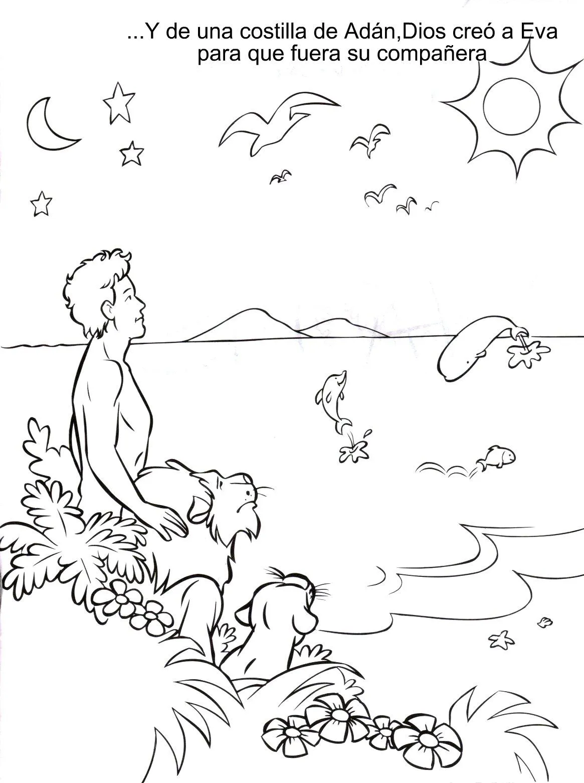 adan y eva tristes Colouring Pages (page 2)