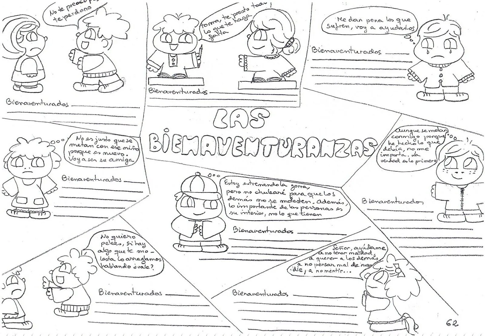 Dibujos para colorear de las bienaventuranzas para niños - Imagui Dibujos para colorear de las bienaventuranzas para niños - Imagui