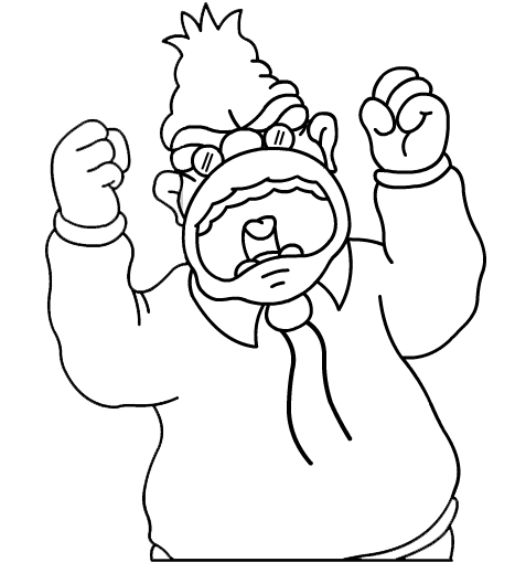 LAMINAS PARA COLOREAR - COLORING PAGES: Abraham Simpson (Abe ...