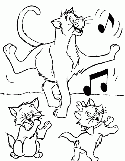 Aristogatos para dibujar colorear imprimir recortar y pegar ... Aristogatos para dibujar colorear imprimir recortar y pegar ...