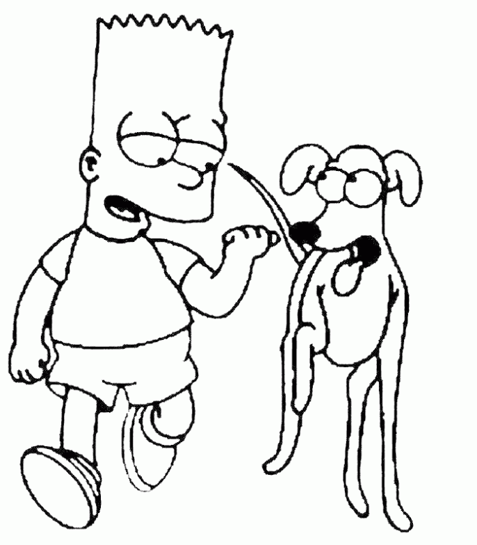 LAMINAS PARA COLOREAR - COLORING PAGES: Bart Simpson para dibujar ... LAMINAS PARA COLOREAR - COLORING PAGES: Bart Simpson para dibujar ...
