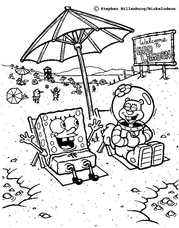 Láminas para Colorear - Coloring Pages: Bob Esponja para pintar Láminas para Colorear - Coloring Pages: Bob Esponja para pintar