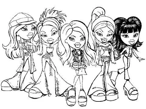 Láminas para Colorear - Coloring Pages: Bratz para dibujar ... Láminas para Colorear - Coloring Pages: Bratz para dibujar ...