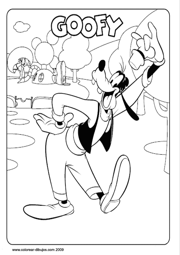 LAMINAS PARA COLOREAR - COLORING PAGES: La Casa de Mickey Mouse ...