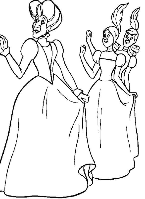 LAMINAS PARA COLOREAR - COLORING PAGES: La Cenicienta para dibujar ...