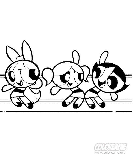 Las Chicas Super Poderosas para dibujar pintar colorear recortar y ... Las Chicas Super Poderosas para dibujar pintar colorear recortar y ...