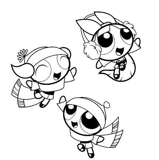 Las Chicas Super Poderosas para dibujar pintar colorear recortar y ... Las Chicas Super Poderosas para dibujar pintar colorear recortar y ...