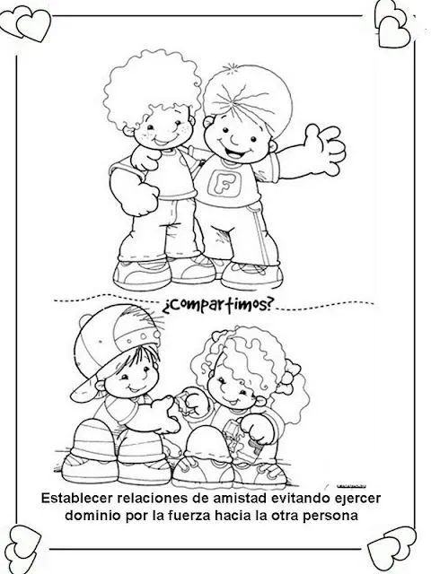LAMINAS PARA COLOREAR - COLORING PAGES: Deberes y Derechos del ...