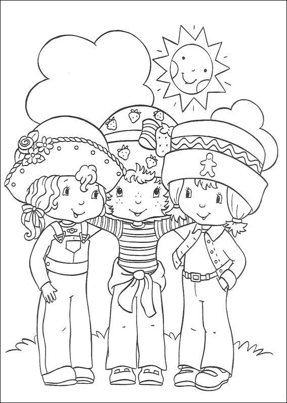 Frutillitas para dibujar colorear e imprimir - colorearrr Frutillitas para dibujar colorear e imprimir - colorearrr