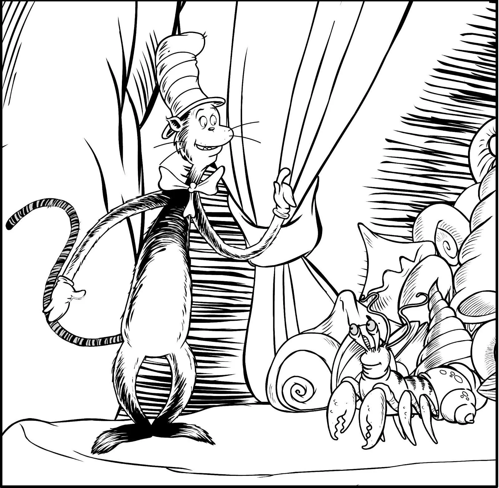 LAMINAS PARA COLOREAR - COLORING PAGES: El Gato Ensombrerado para ... LAMINAS PARA COLOREAR - COLORING PAGES: El Gato Ensombrerado para ...