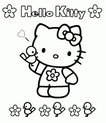 LAMINAS PARA COLOREAR - COLORING PAGES: Hello Kitty para pintar ...
