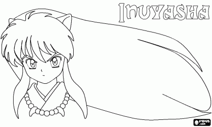 Inuyasha para dibujar colorear imprimir recortar y pegar - colorearrr Inuyasha para dibujar colorear imprimir recortar y pegar - colorearrr
