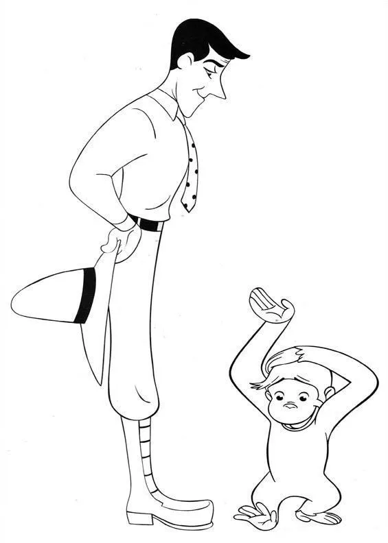Láminas para Colorear - Coloring Pages: Jorge el Curioso para ...