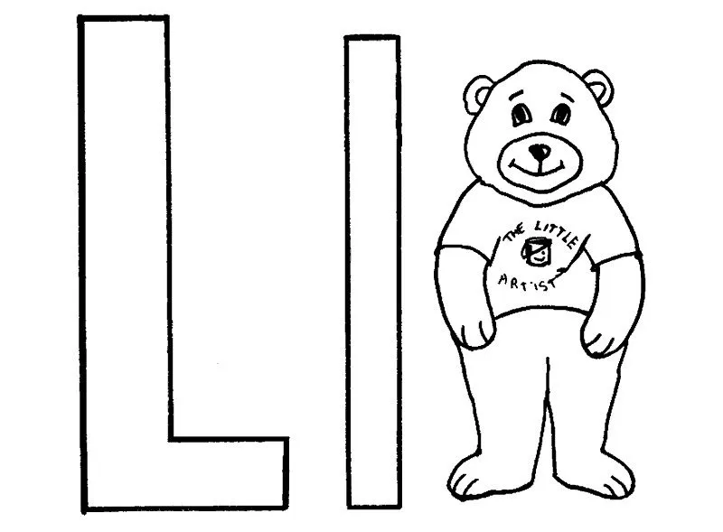 LAMINAS PARA COLOREAR - COLORING PAGES: Letras Infantiles para ...