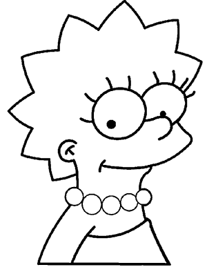 Láminas para Colorear - Coloring Pages: Lisa Simpsons para dibujar ... Láminas para Colorear - Coloring Pages: Lisa Simpsons para dibujar ...