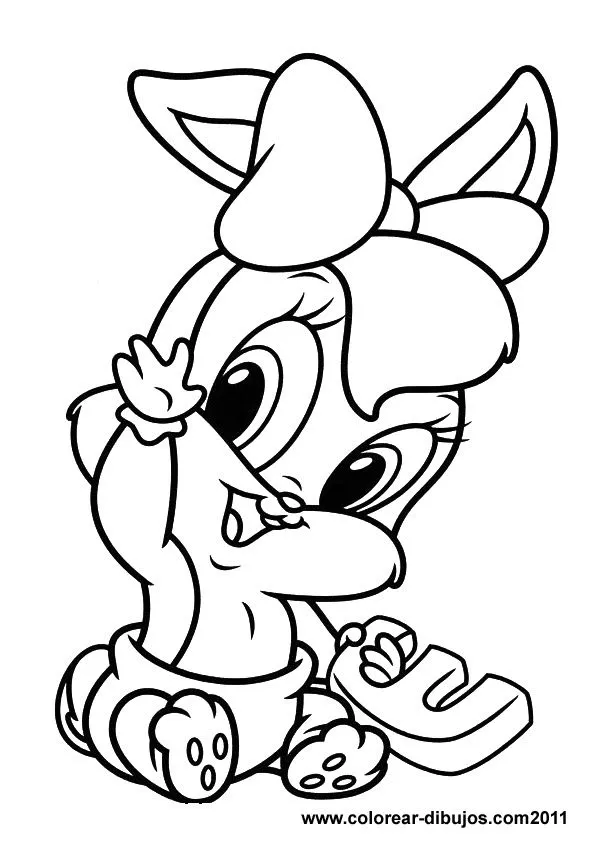 LAMINAS PARA COLOREAR - COLORING PAGES: Lola Bunny la novia de ...