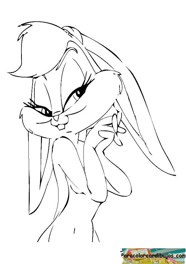 LAMINAS PARA COLOREAR - COLORING PAGES: Lola Bunny la novia de ...