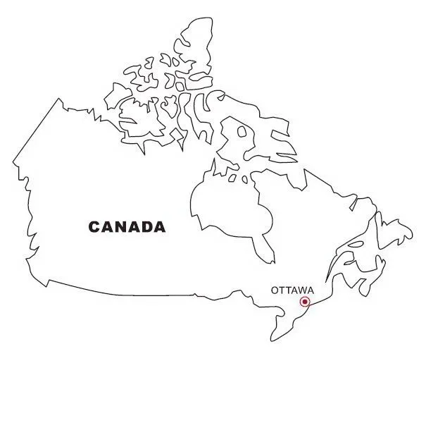 LAMINAS PARA COLOREAR - COLORING PAGES: Mapa y Bandera de Canada ... LAMINAS PARA COLOREAR - COLORING PAGES: Mapa y Bandera de Canada ...