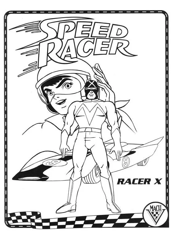 LAMINAS PARA COLOREAR - COLORING PAGES: Meteoro Speedracer para ...