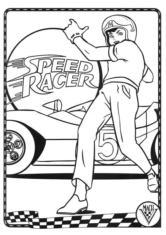 LAMINAS PARA COLOREAR - COLORING PAGES: Meteoro Speedracer para ...