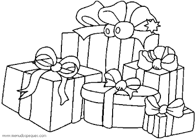 Imagenes de regalos para colorear - Imagui