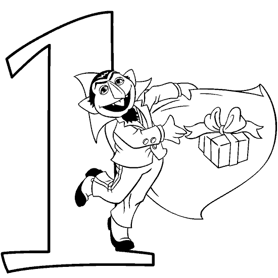 Numeros para colorear de Plaza Sesamo - colorearrr Numeros para colorear de Plaza Sesamo - colorearrr