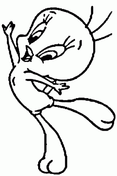 Piolin-Tweety para dibujar pintar colorear e imprimir - colorearrr Piolin-Tweety para dibujar pintar colorear e imprimir - colorearrr