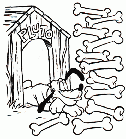 Láminas para Colorear - Coloring Pages: Pluto para dibujar pintar ...