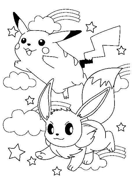 Láminas para Colorear - Coloring Pages: Pokemon para pintar y dibujar