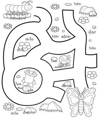 LAMINAS PARA COLOREAR - COLORING PAGES: Preescolar y Jardin de ...