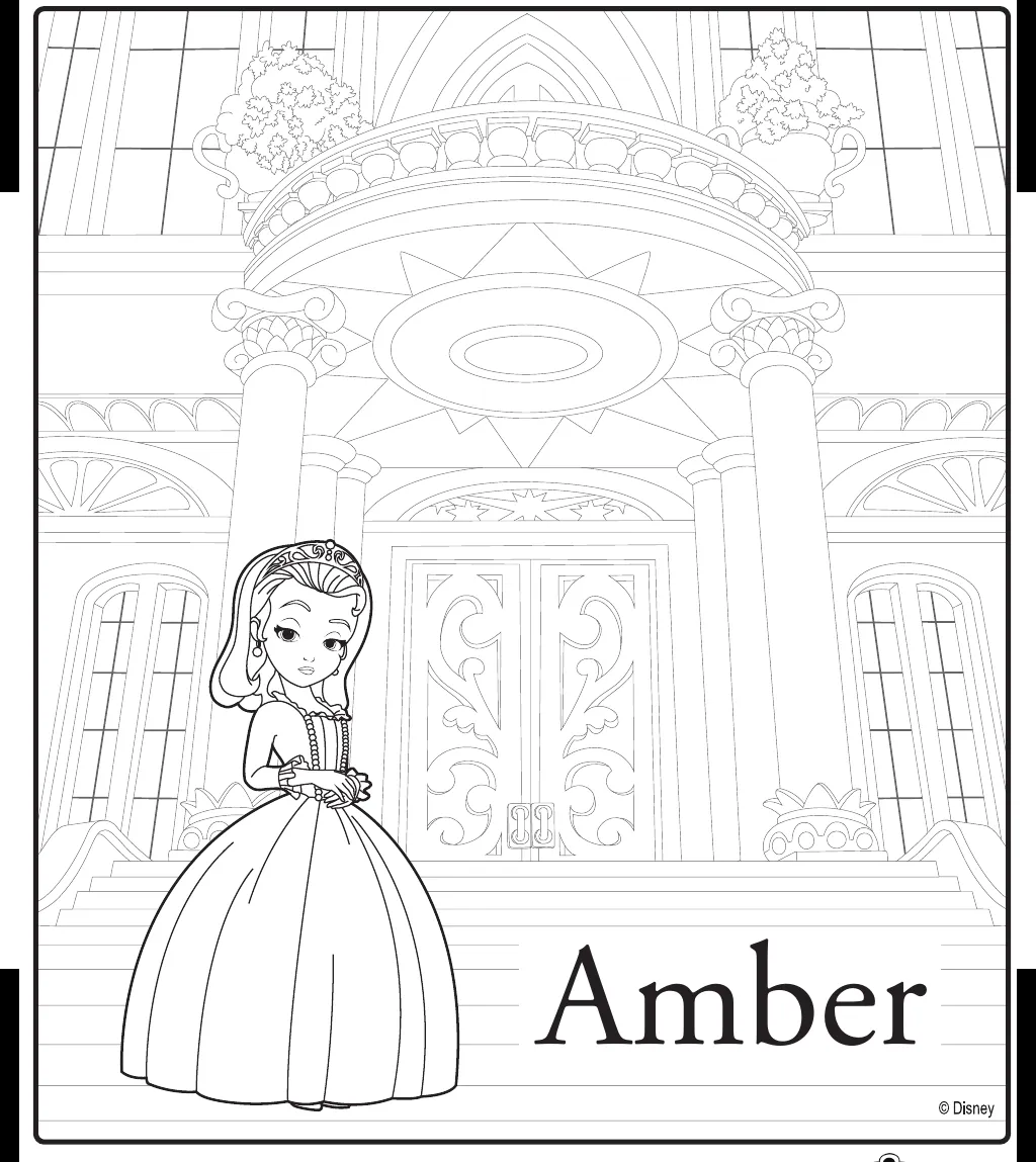 LAMINAS PARA COLOREAR - COLORING PAGES: La Princesita Sofia para ...