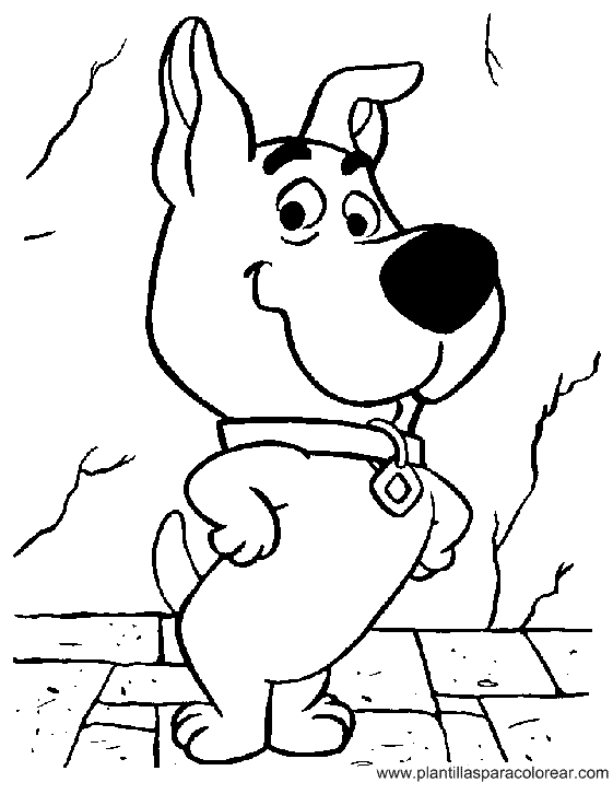 Scooby Doo para dibujar pintar colorear e imprimir - colorearrr Scooby Doo para dibujar pintar colorear e imprimir - colorearrr