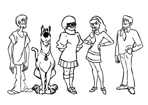 LAMINAS PARA COLOREAR - COLORING PAGES: Scooby Doo para dibujar ...