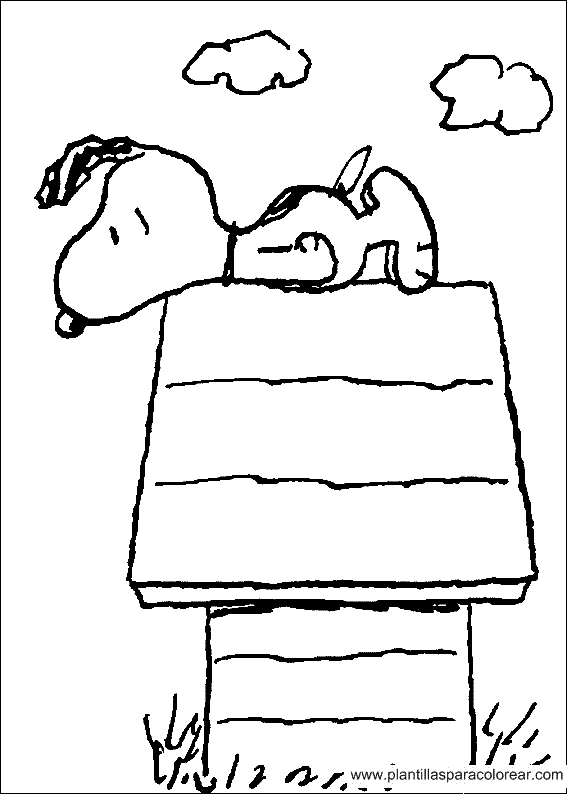 LAMINAS PARA COLOREAR - COLORING PAGES: Snoopy para dibujar pintar ...