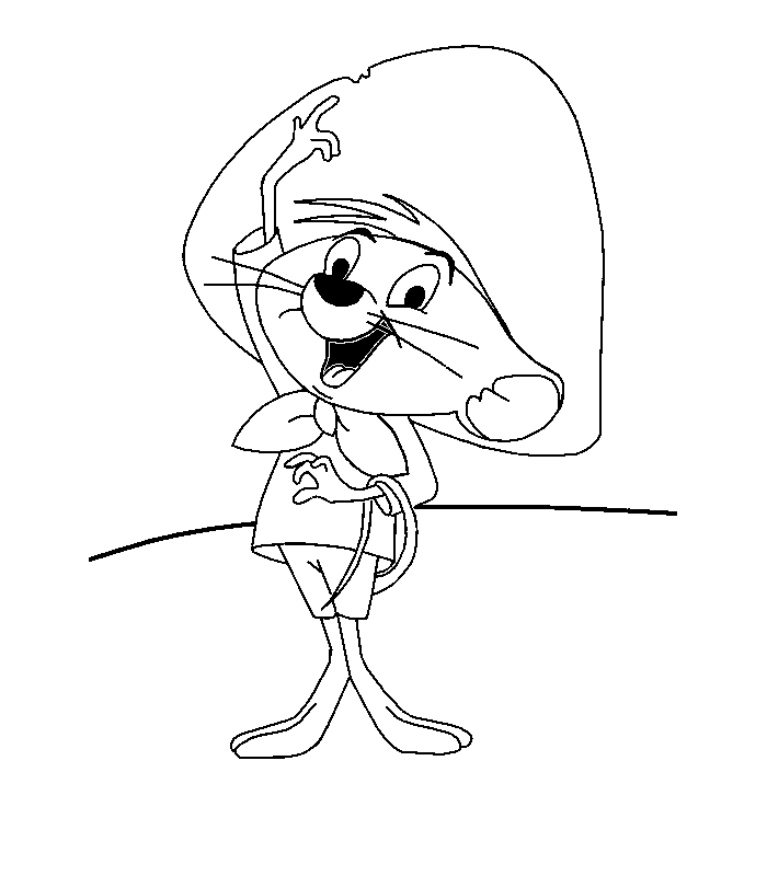 LAMINAS PARA COLOREAR - COLORING PAGES: Speedy Gonzales-el-ratón ...