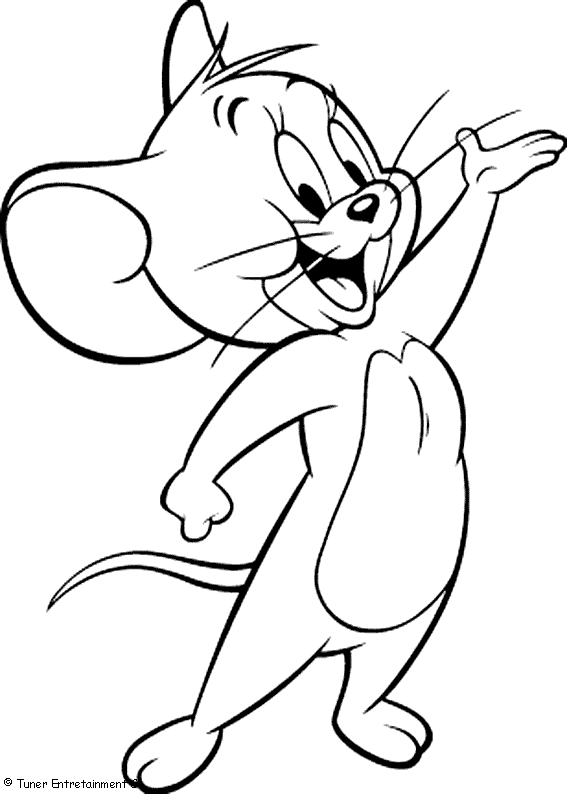 Tom y Jerry Para para darles color - colorearrr