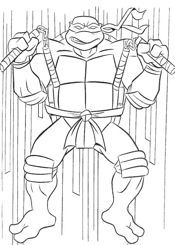 Láminas para Colorear - Coloring Pages: Las Tortugas Ninjas para ...