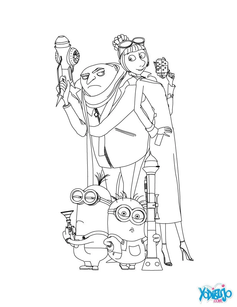 LAMINAS PARA COLOREAR - COLORING PAGES: Mi Villano Favorito 2 para ... LAMINAS PARA COLOREAR - COLORING PAGES: Mi Villano Favorito 2 para ...