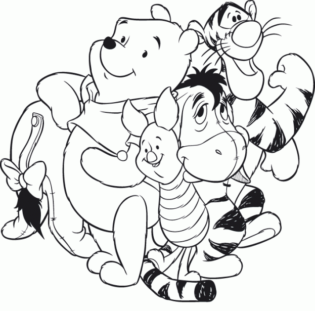 Winnie Pooh para imprimir pintar recortar y pegar - colorearrr Winnie Pooh para imprimir pintar recortar y pegar - colorearrr