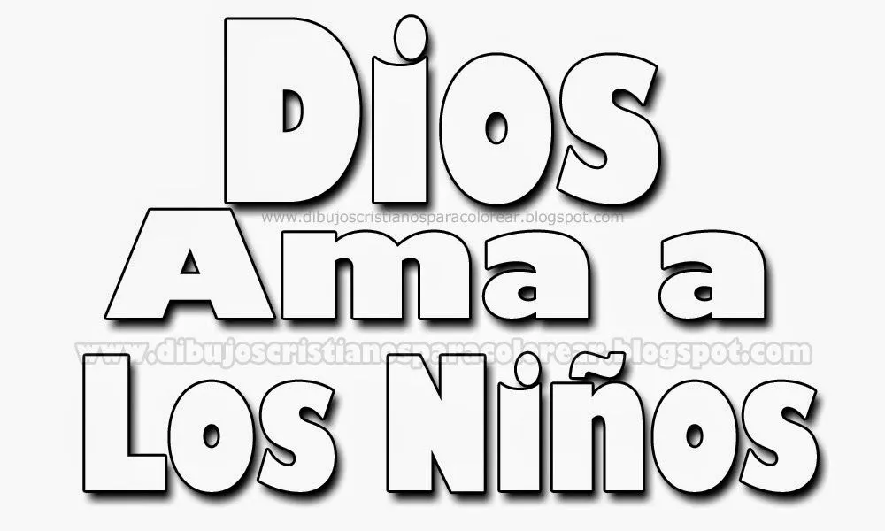 Laminas Cristianas para colorear: Dios ama a los niños para ... Laminas Cristianas para colorear: Dios ama a los niños para ...
