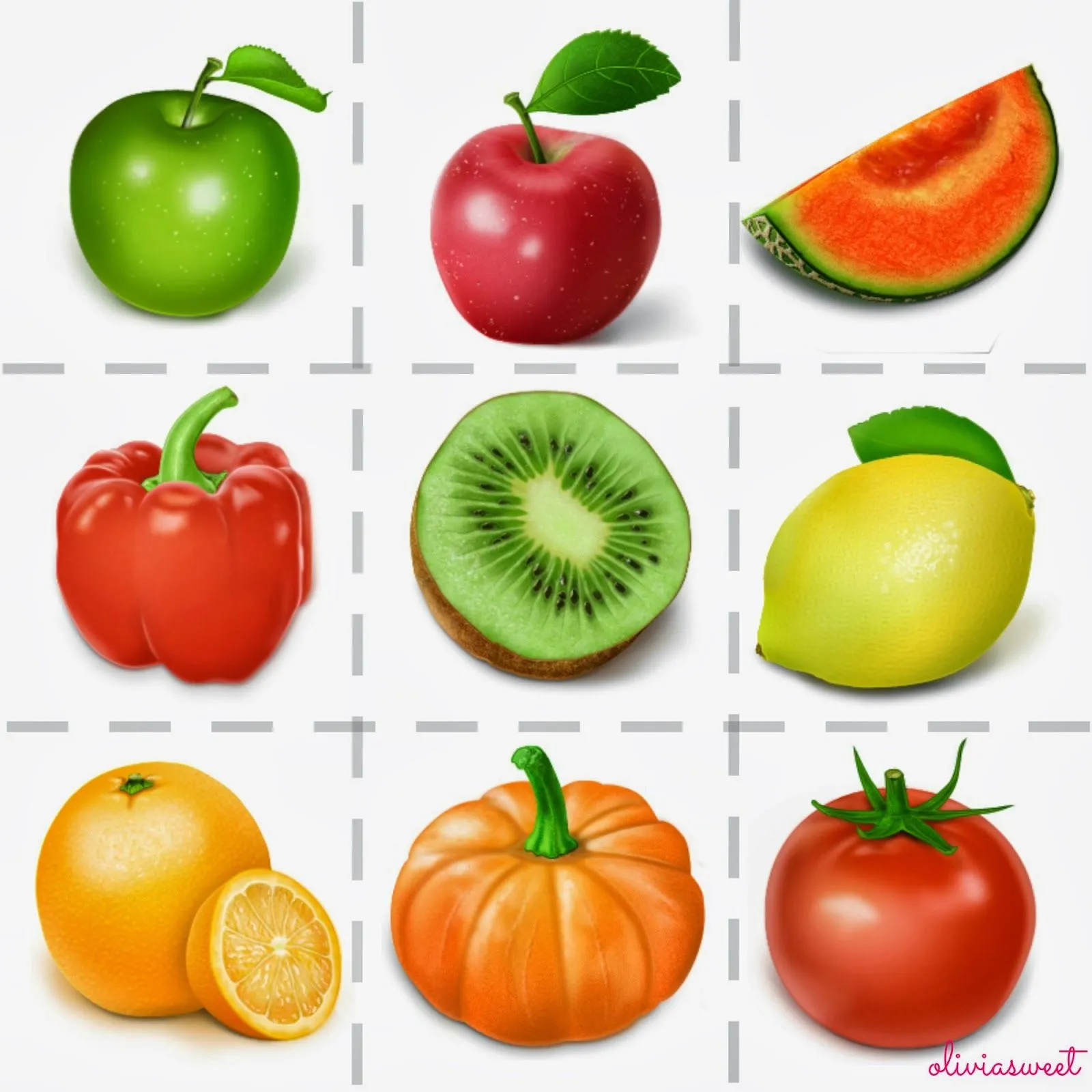 Olivia Sweet: Recursos para niños: cartas de frutas Olivia Sweet: Recursos para niños: cartas de frutas